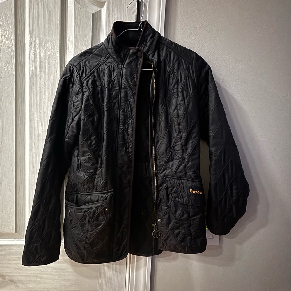 Barbour Women’s PolarQuilt Black Quilted Jacket.
